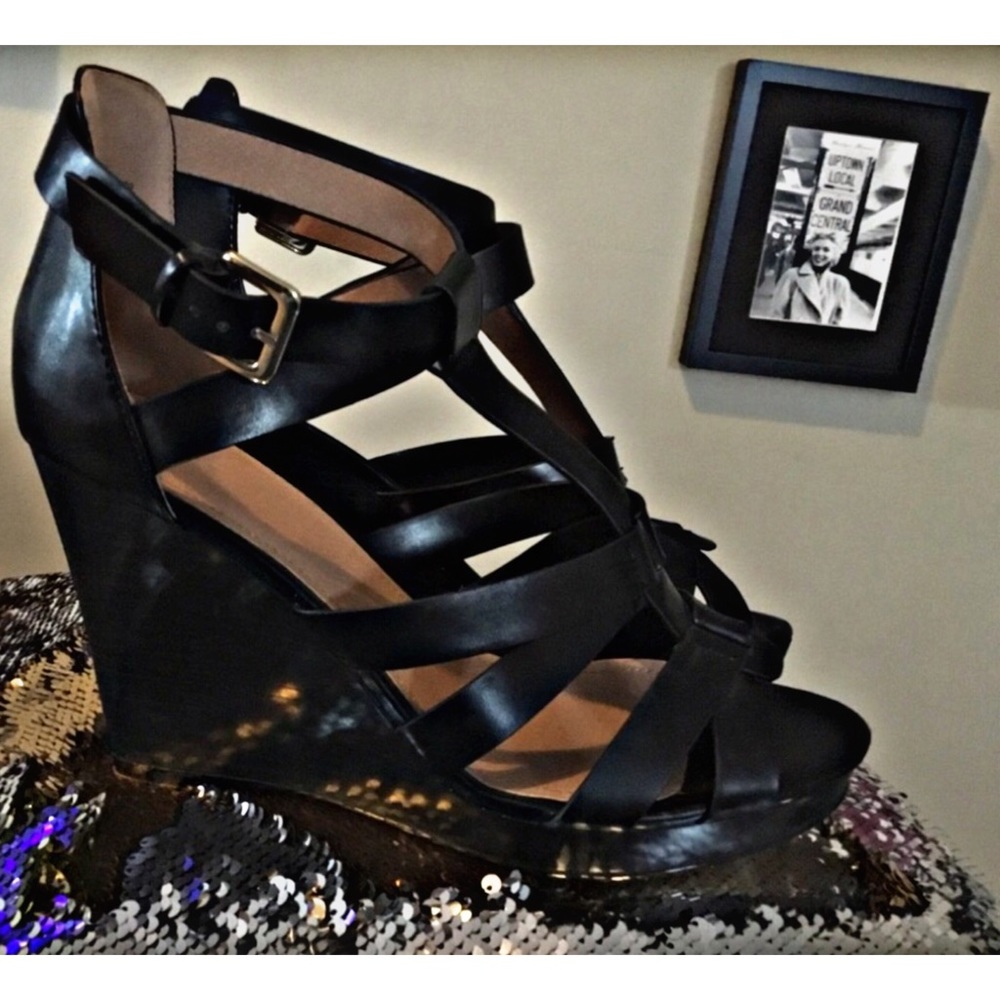 Black H&M wedges